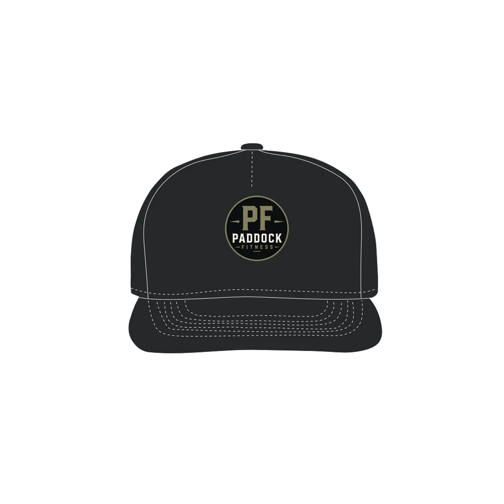 Black front flat lay