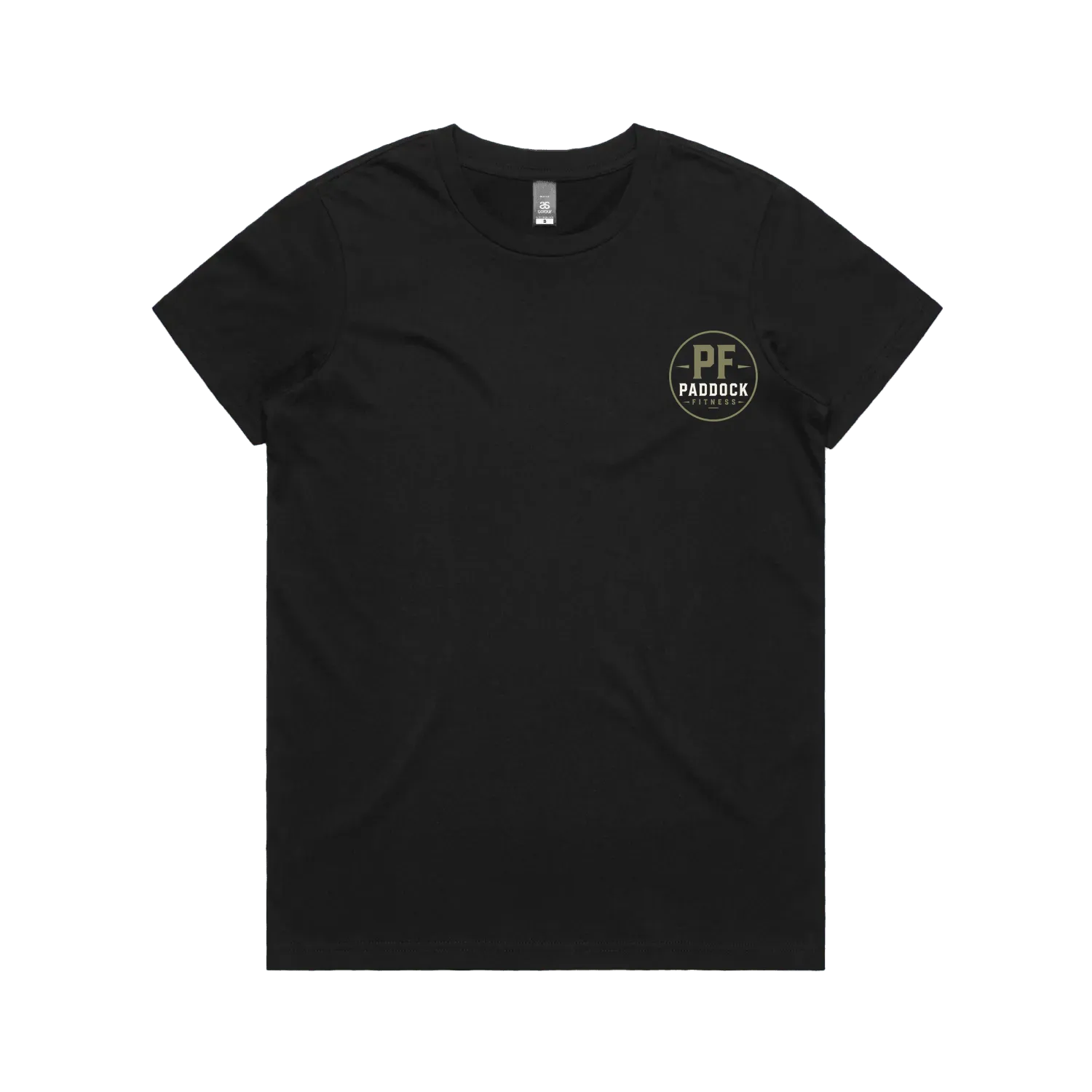 Black front flat lay