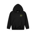 Black front flat lay
