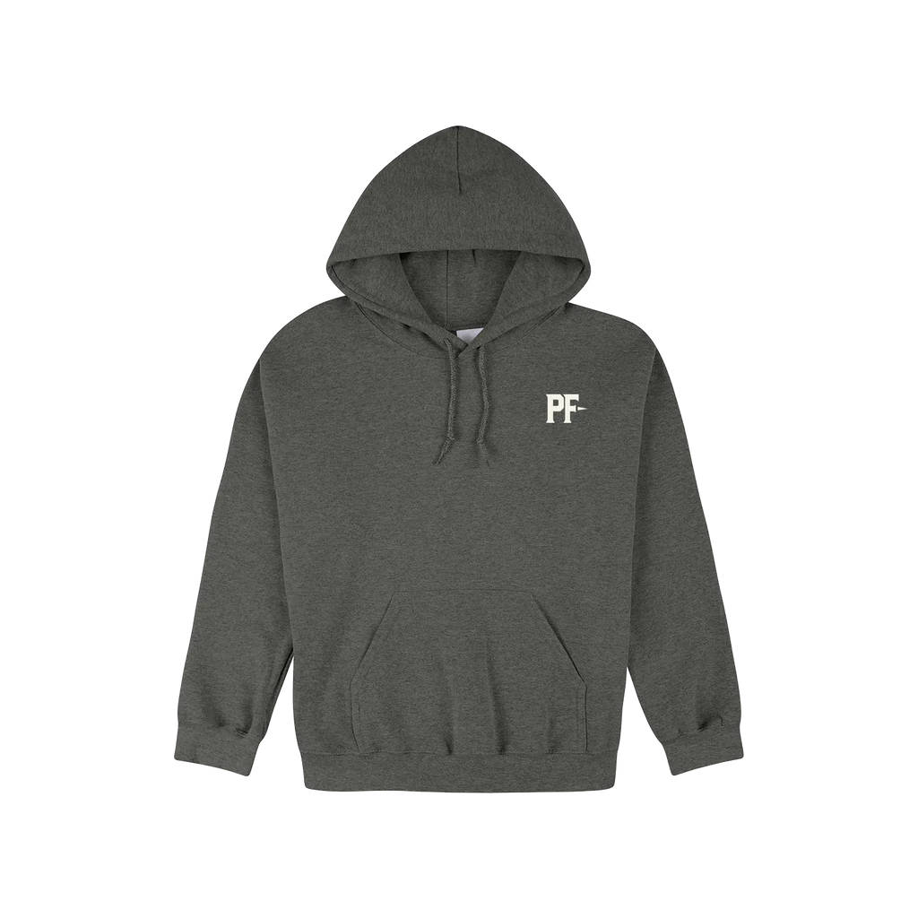 Dark Heather front flat lay
